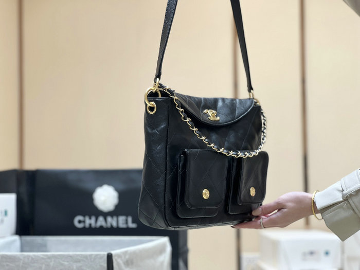 Chanel Large Hobo Bag Black AS4668