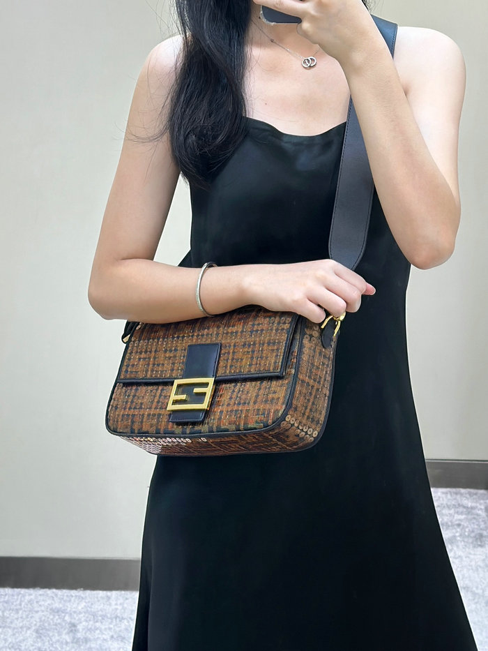 Fendi Baguette bag with sequins F8623L