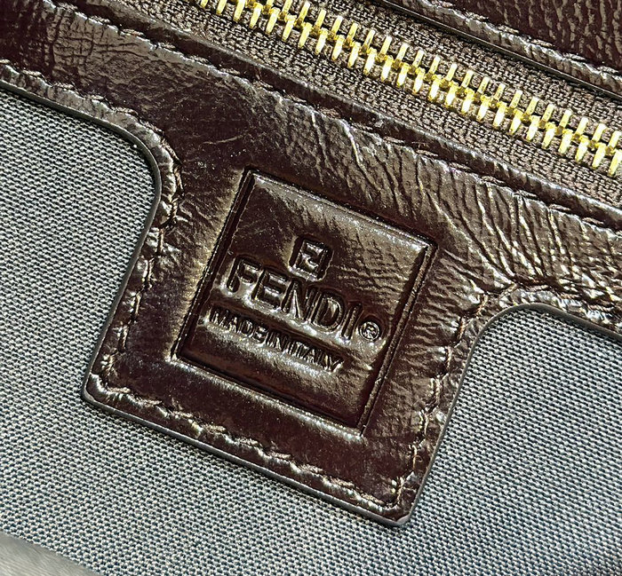 Fendi Brown Zucca Shoulder Bag F8320A