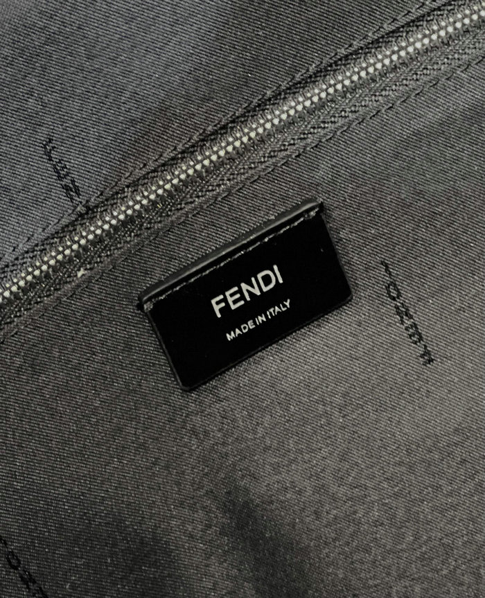 Fendi FF Jacquard Strike Large Backpack Black F8583