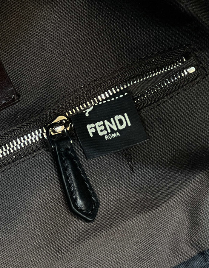 Fendi FF Jacquard Strike Large Backpack Brown F8583