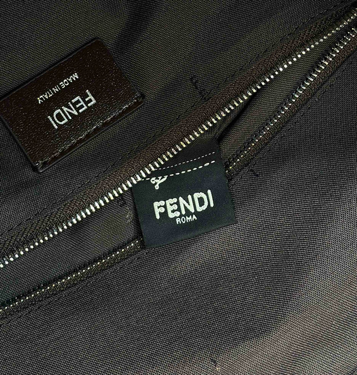 Fendi FF Jacquard Strike Medium Backpack Brown F8583