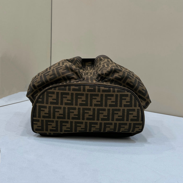 Fendi FF Jacquard Strike Medium Backpack Brown F8583