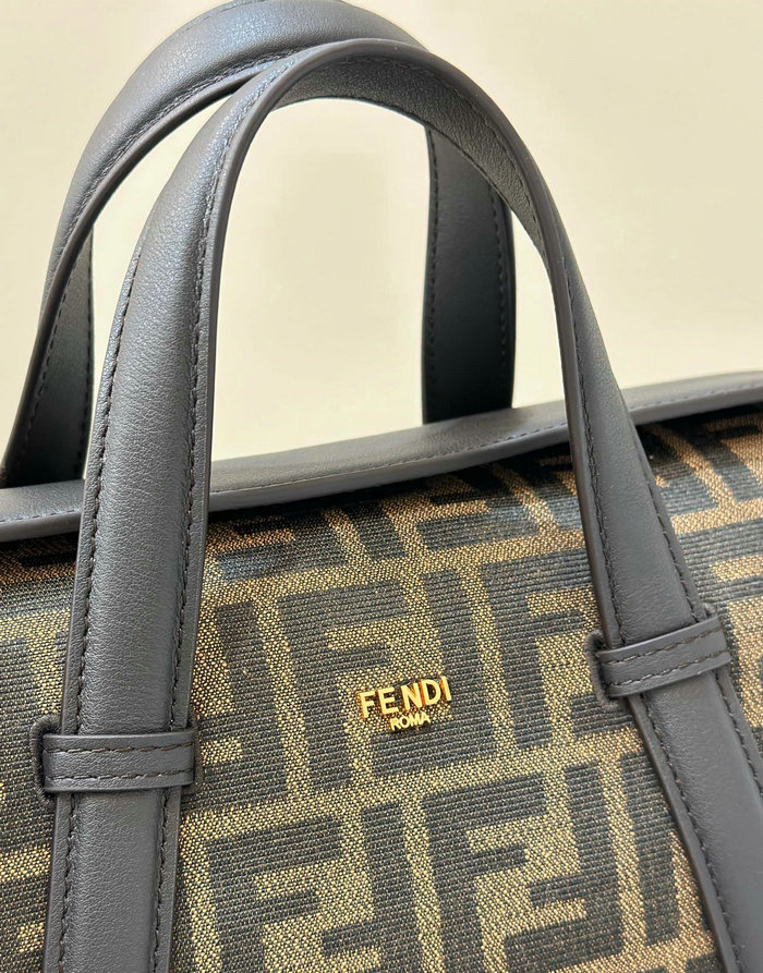Fendi Fabric Boston 365 Bag F8627