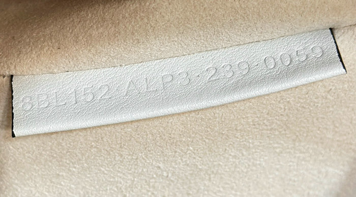 Fendi Leather Boston 365 Bag White F8627