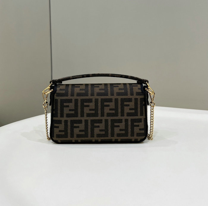 Fendi Mini Baguette Jacquard Bag F772