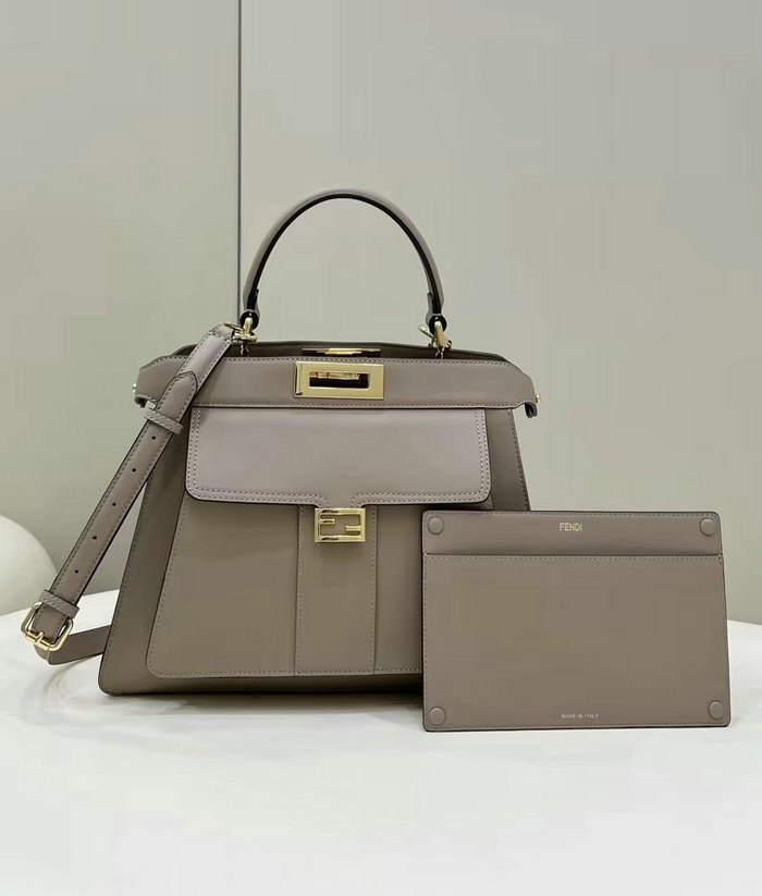 Fendi Peekaboo Iseeu Medium Bag Grey F8596