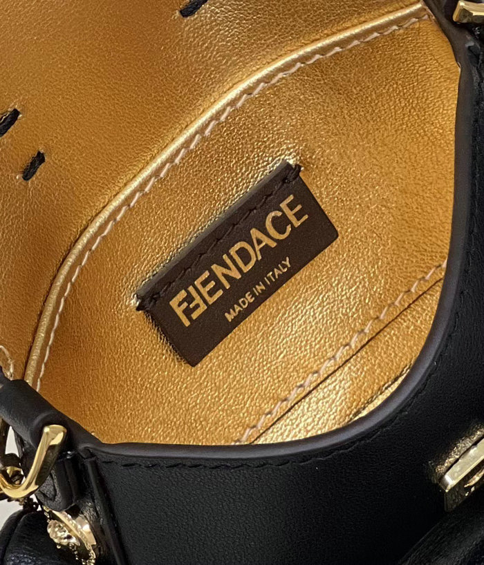 Fendi Versace Fendace Nano Baguette Black F8567