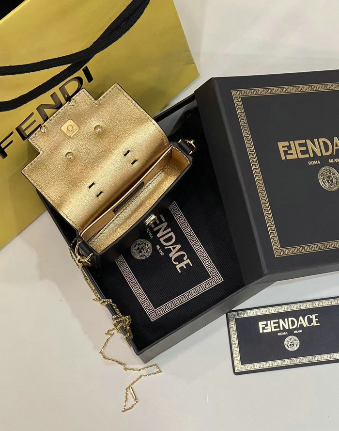 Fendi Versace Fendace Nano Baguette Black F8567