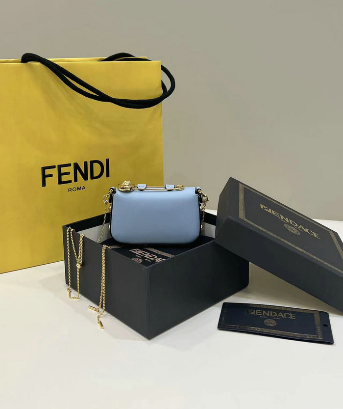 Fendi Versace Fendace Nano Baguette Blue F8567