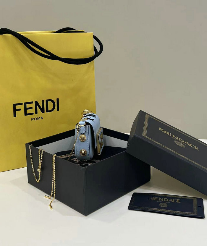 Fendi Versace Fendace Nano Baguette Blue F8567