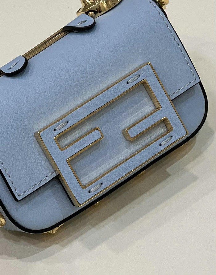 Fendi Versace Fendace Nano Baguette Blue F8567