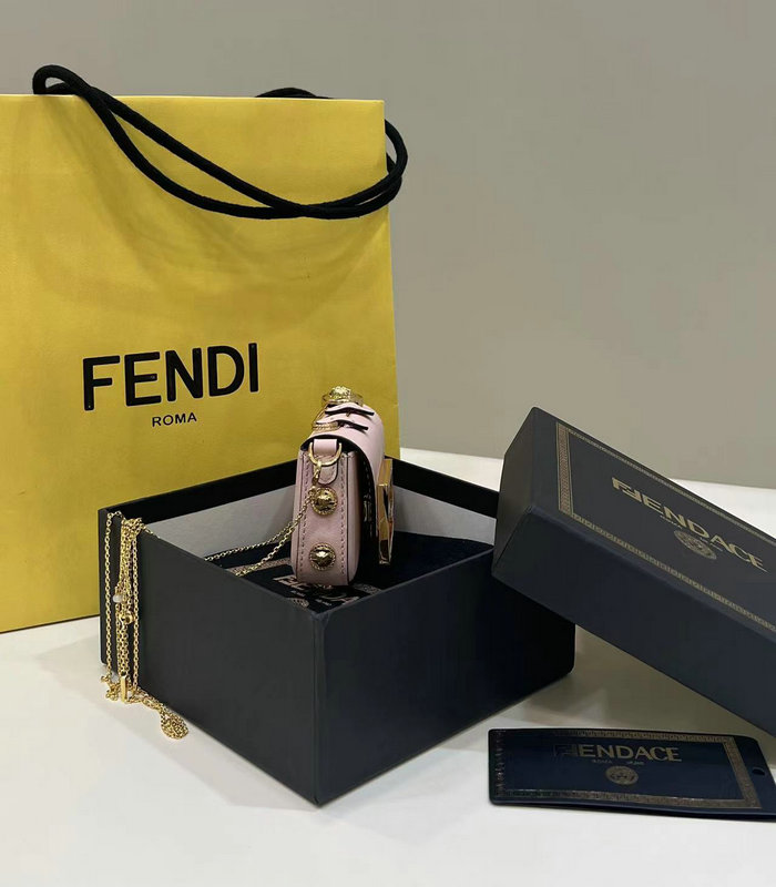 Fendi Versace Fendace Nano Baguette Pink F8567