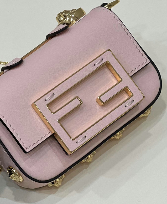 Fendi Versace Fendace Nano Baguette Pink F8567