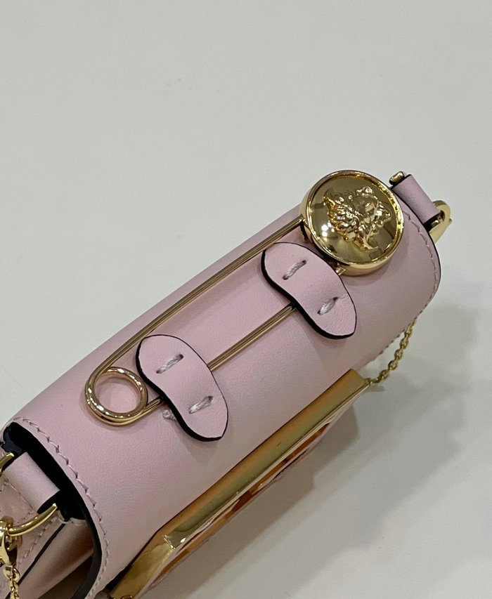 Fendi Versace Fendace Nano Baguette Pink F8567