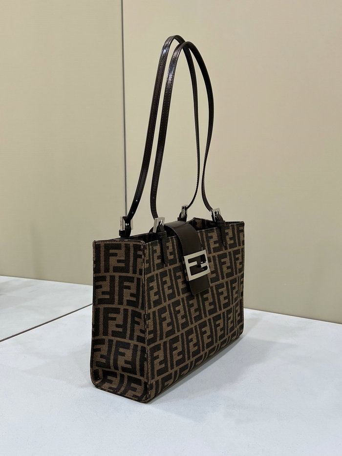 Fendi Zucca Shopping Tote Brown F8316