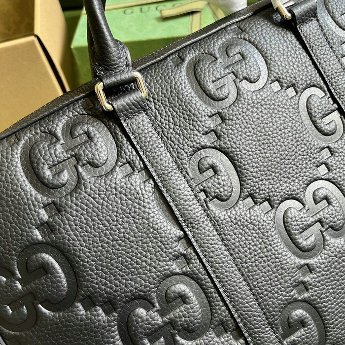 Gucci Jumbo GG Briefcase Black 658573