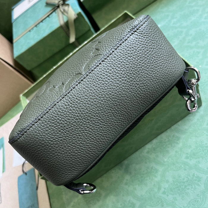 Gucci Jumbo GG Crossbody Bag Dark Green 766937