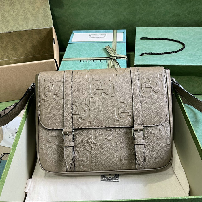 Gucci Jumbo GG Medium Messenger Bag Green 760234