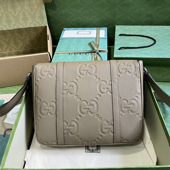 Gucci Jumbo GG Medium Messenger Bag Green 760234