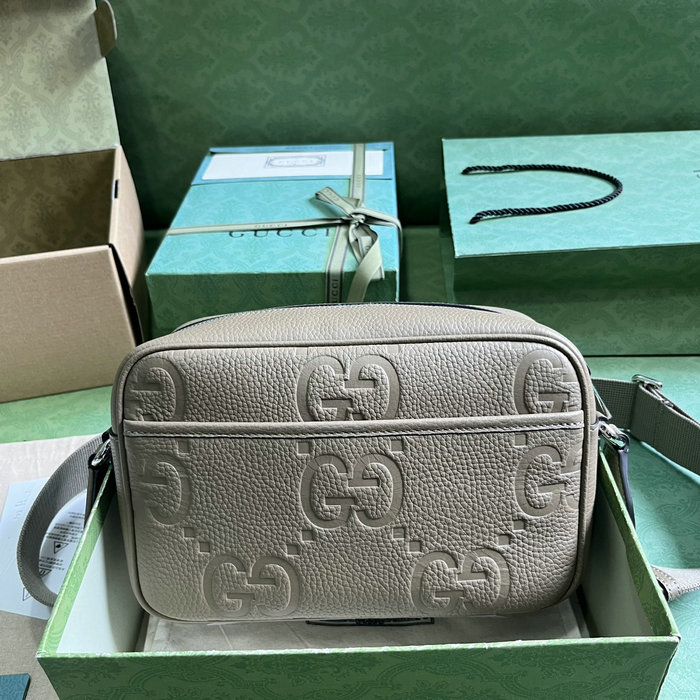 Gucci Jumbo GG Medium Messenger Bag Green 766946