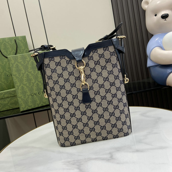 Gucci Medium Bucket Shoulder Bag Blue 782911