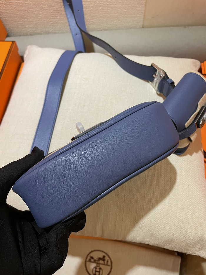 Hermes Swift Leather Kelly Moove Bag Blue HKM0319