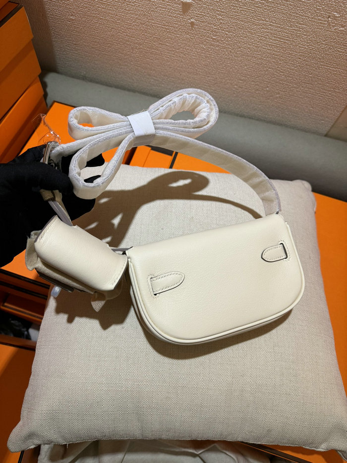 Hermes Swift Leather Kelly Moove Bag Craie HKM0319