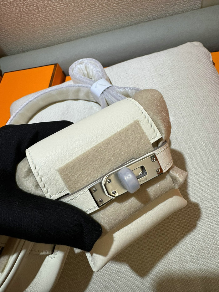 Hermes Swift Leather Kelly Moove Bag Craie HKM0319