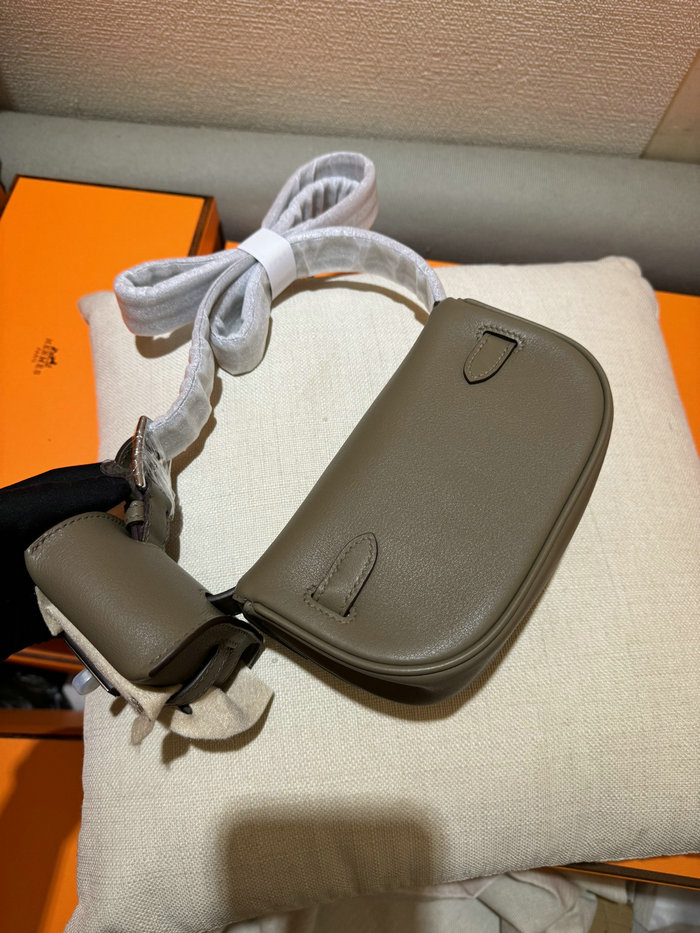 Hermes Swift Leather Kelly Moove Bag Gri Elephant HKM0319