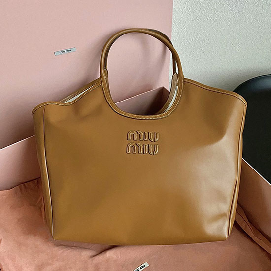 Large Miu Miu Tote Camel FL0120