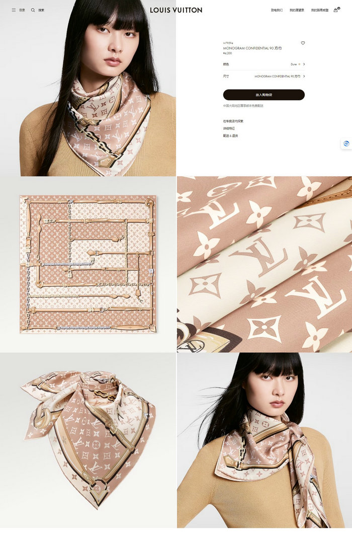 Louis Vuitton Scarf JXLS031804