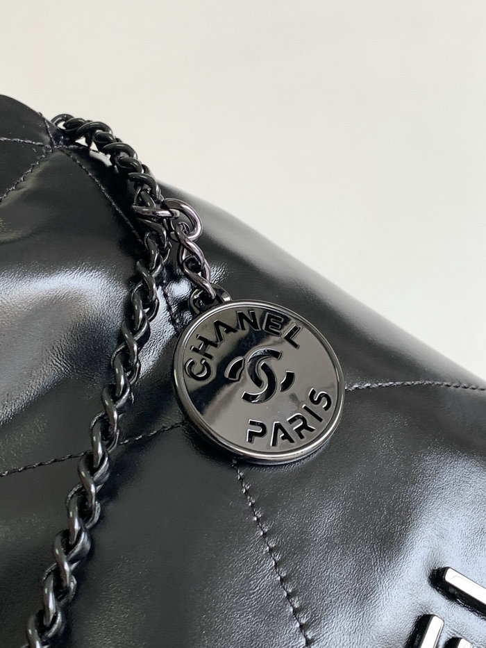 Mini Chanel 22 Handbag Black AS3980