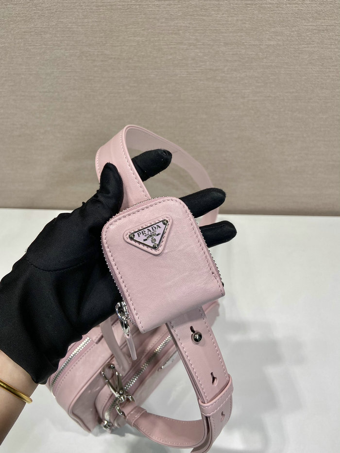 Prada Antique nappa leather top-handle bag Pink 1BB099