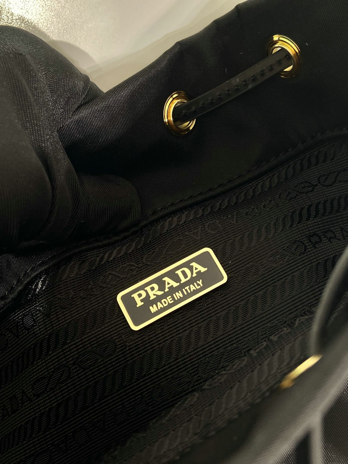Prada Duet Re-Nylon and brushed bucket bag 1BH038