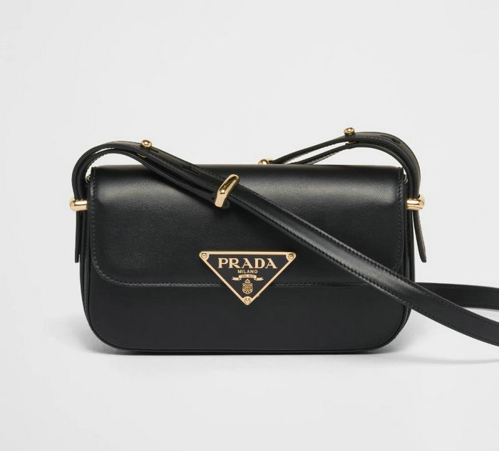 Prada Leather shoulder bag Black 1BD339