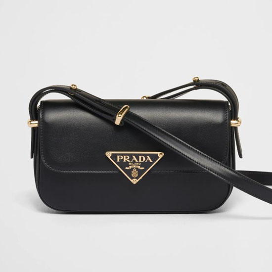 Prada Leather shoulder bag Black 1BD339