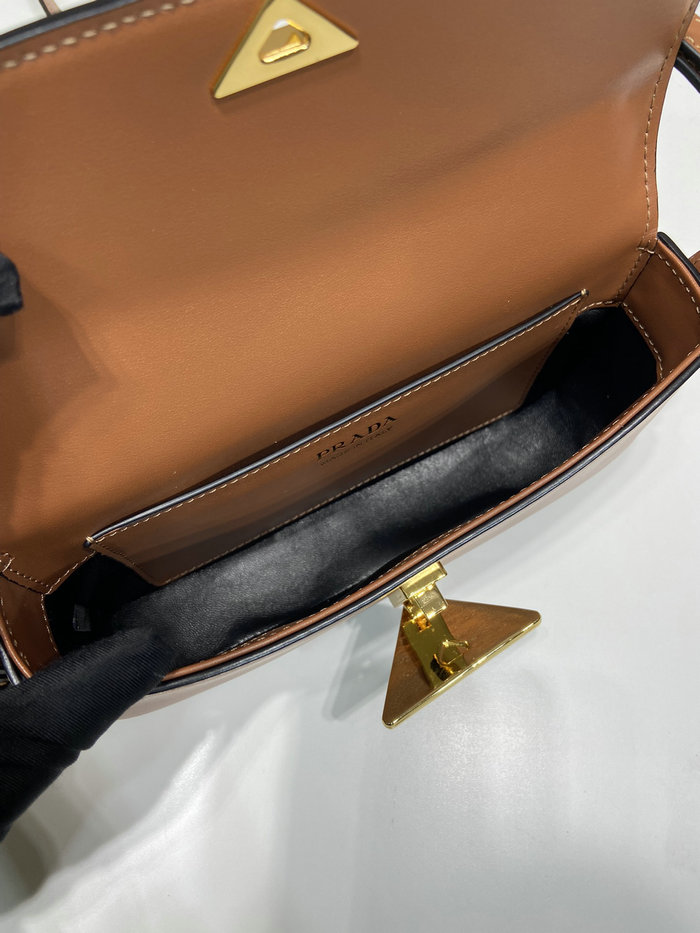 Prada Leather shoulder bag Brown 1BD339