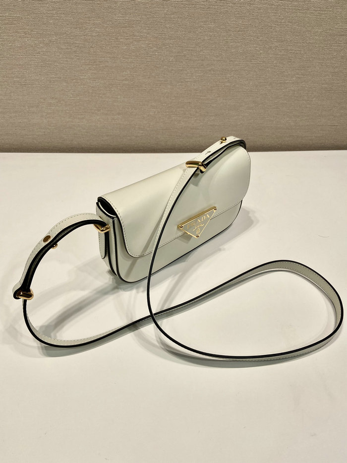 Prada Leather shoulder bag White 1BD339