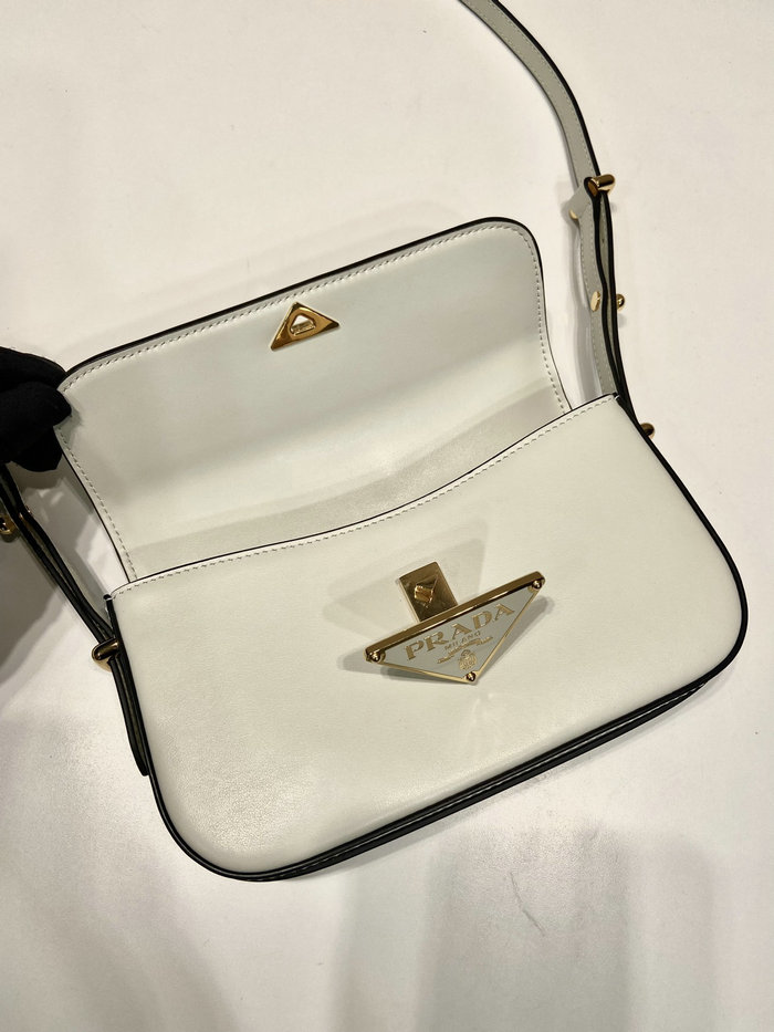 Prada Leather shoulder bag White 1BD339