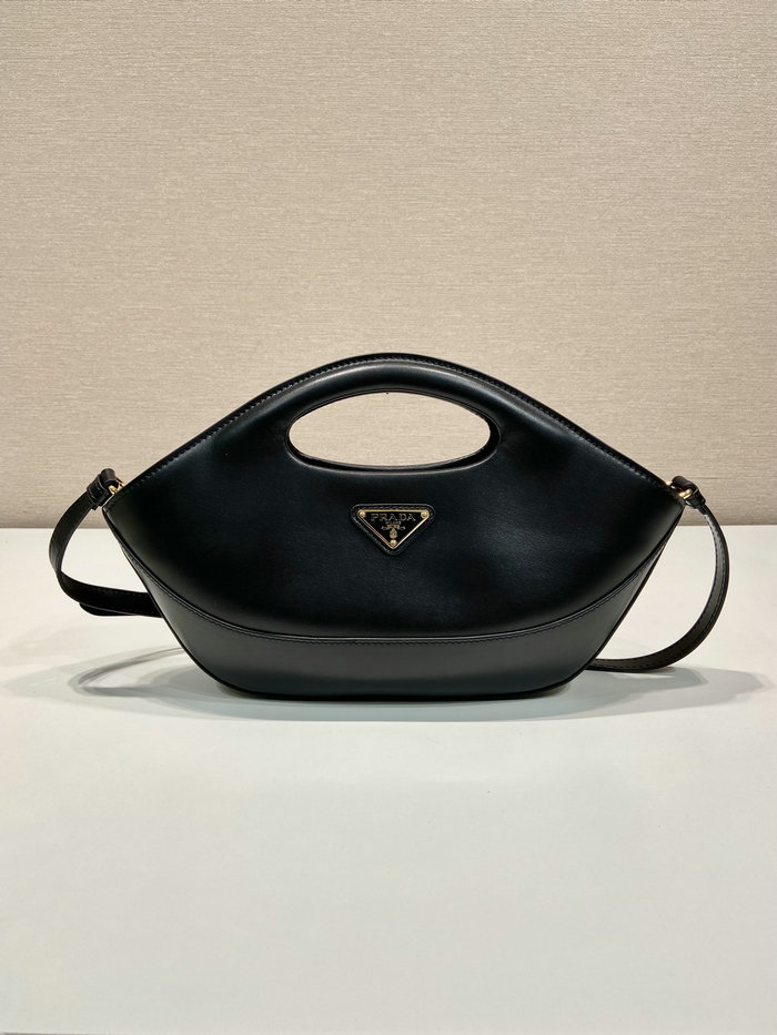 Prada Medium leather handbag Black 1BA421