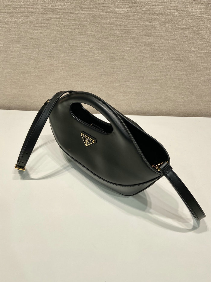 Prada Medium leather handbag Black 1BA421