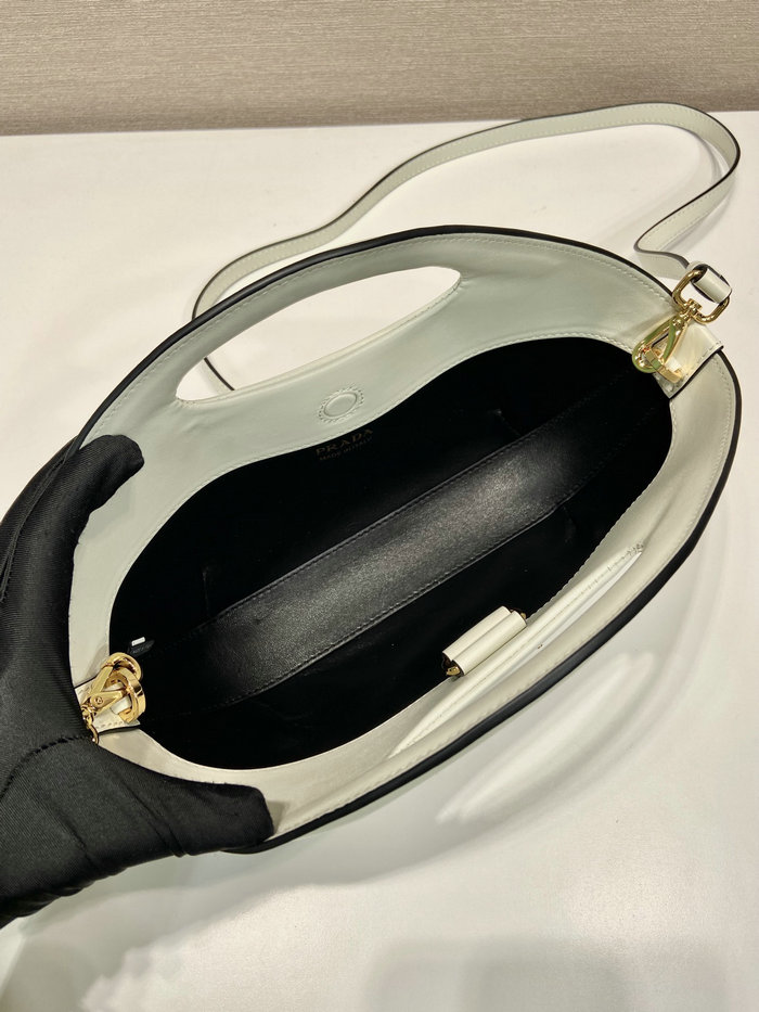 Prada Medium leather handbag White 1BA421