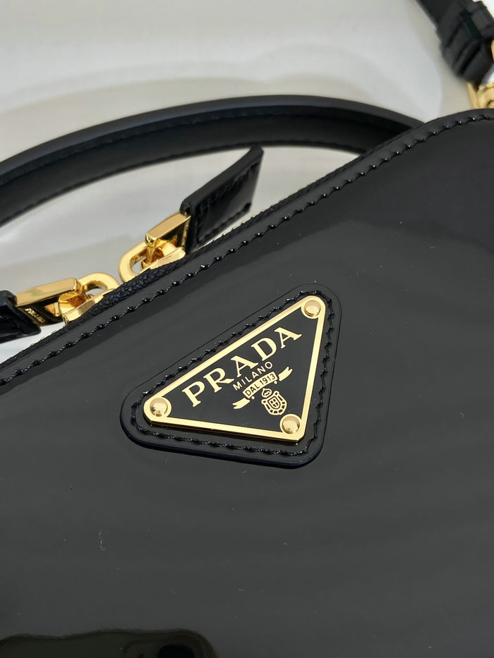 Prada Odette patent leather mini-bag Black 1BH206