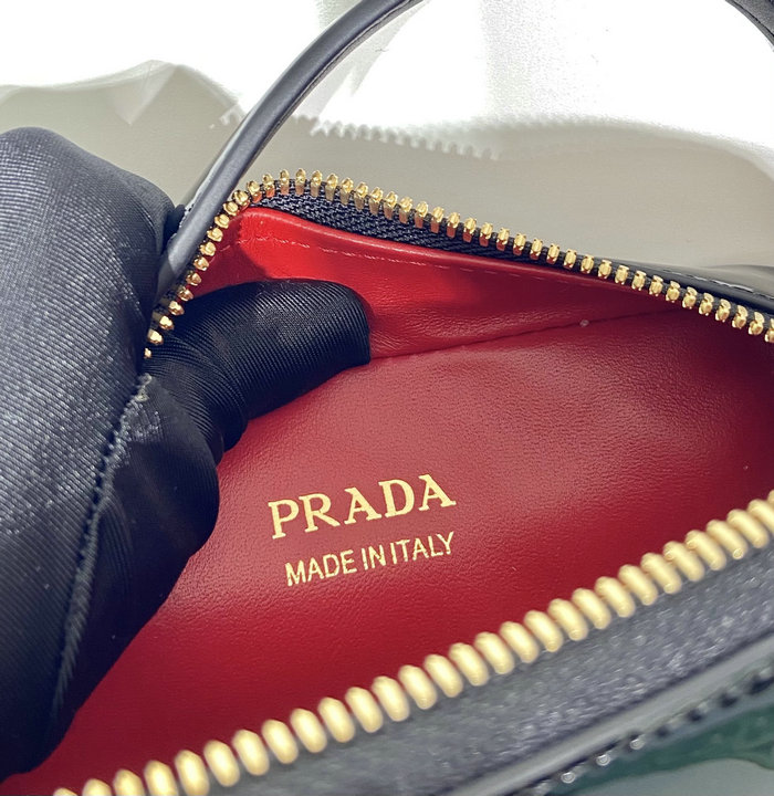 Prada Odette patent leather mini-bag Black 1BH206
