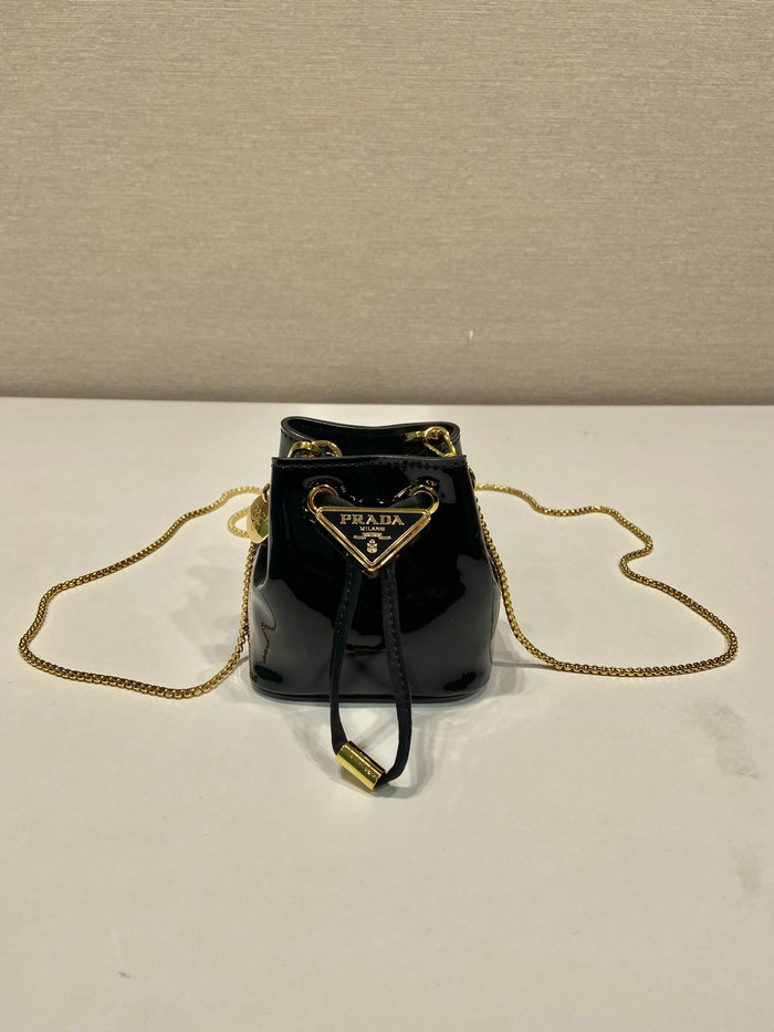 Prada Patent leather mini-pouch Black 1NR016