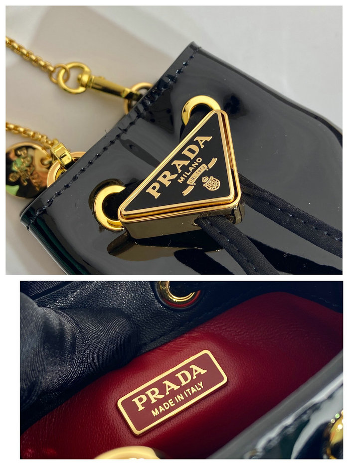 Prada Patent leather mini-pouch Black 1NR016