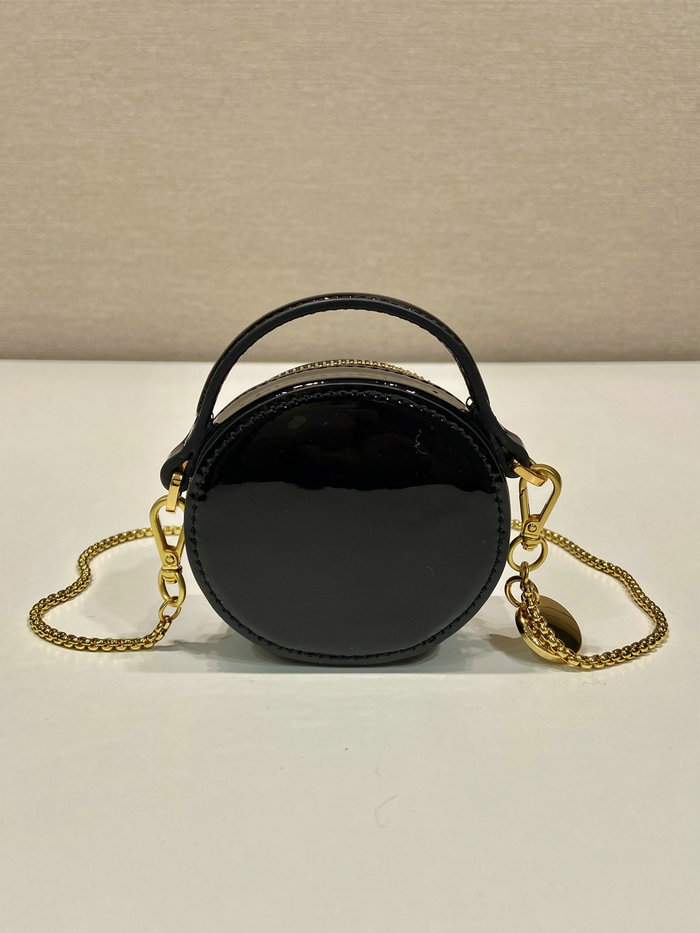 Prada Patent leather mini-pouch Black 1NR023