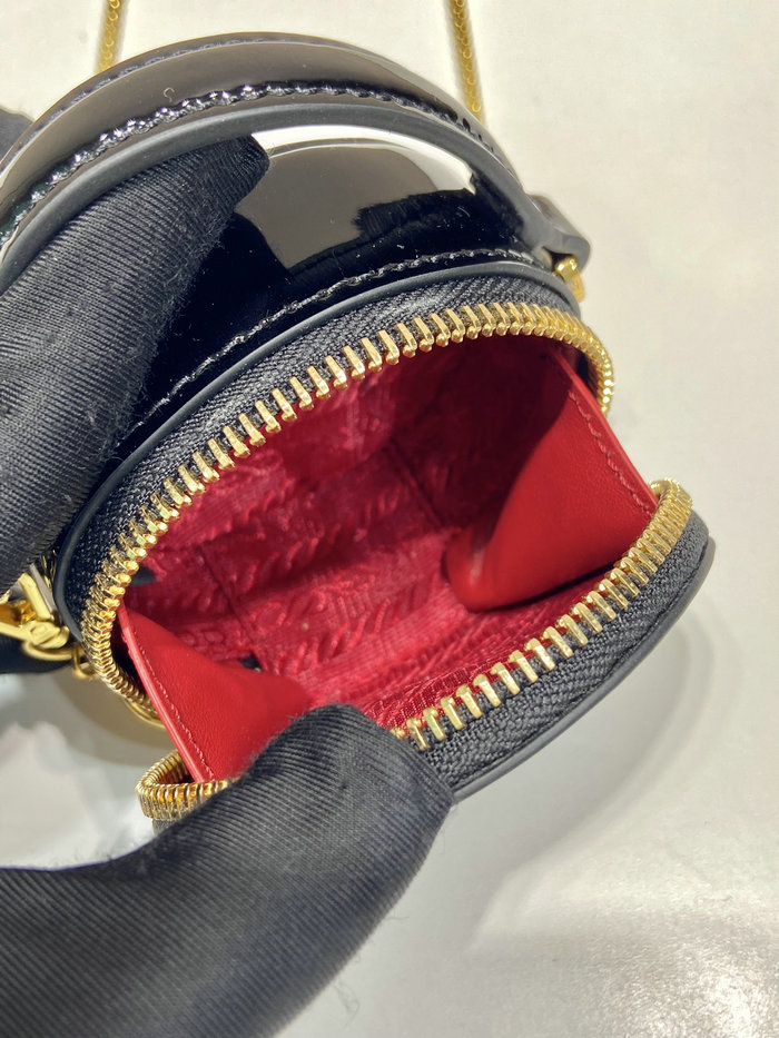 Prada Patent leather mini-pouch Black 1NR023