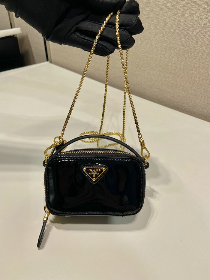 Prada Patent leather mini-pouch Black 1NR025